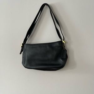 Vintage Coach black under arm bag Rare